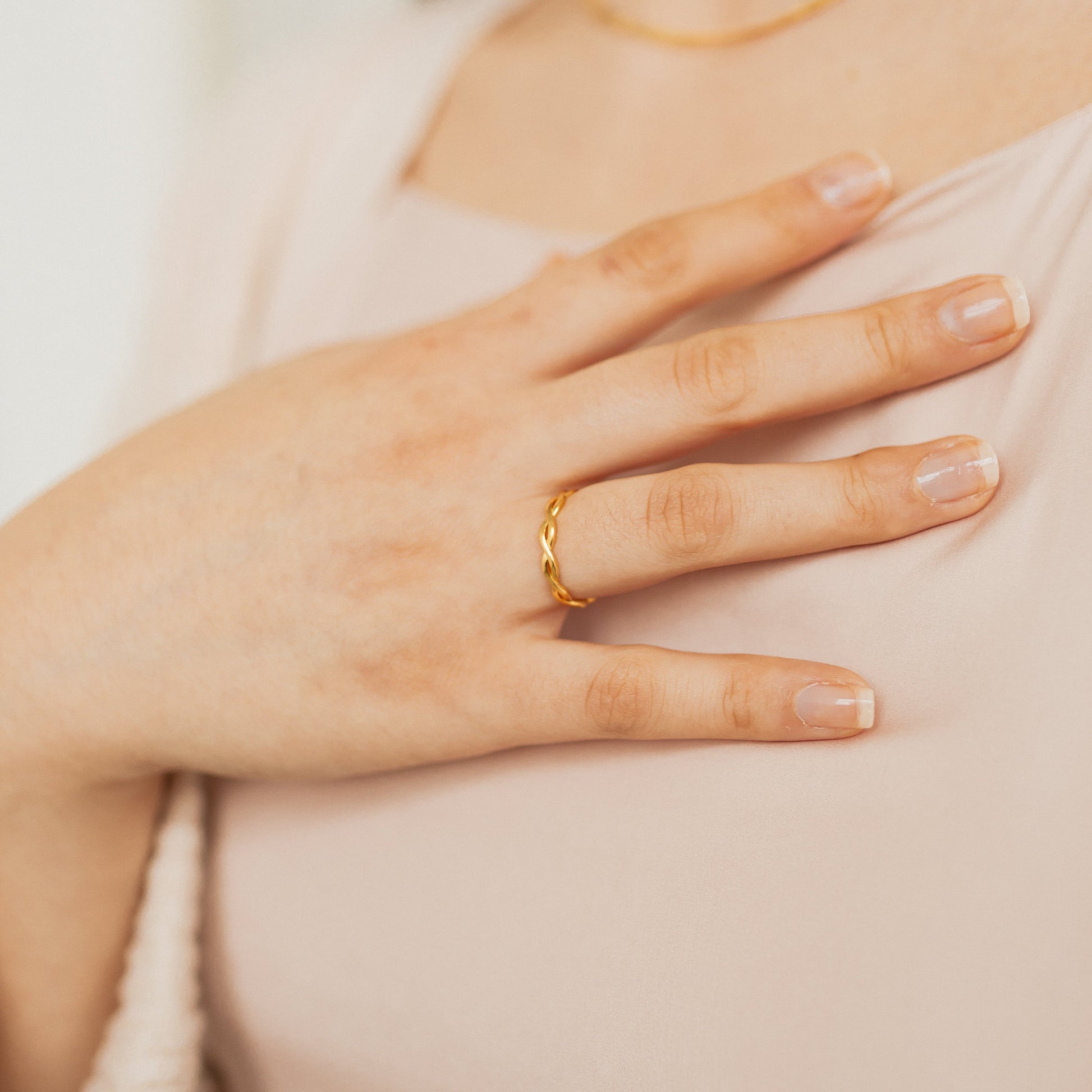 Timeless Elegance: Braided Ring for Effortless Style