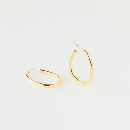 Elegance in Motion: Anine Oval Hoops