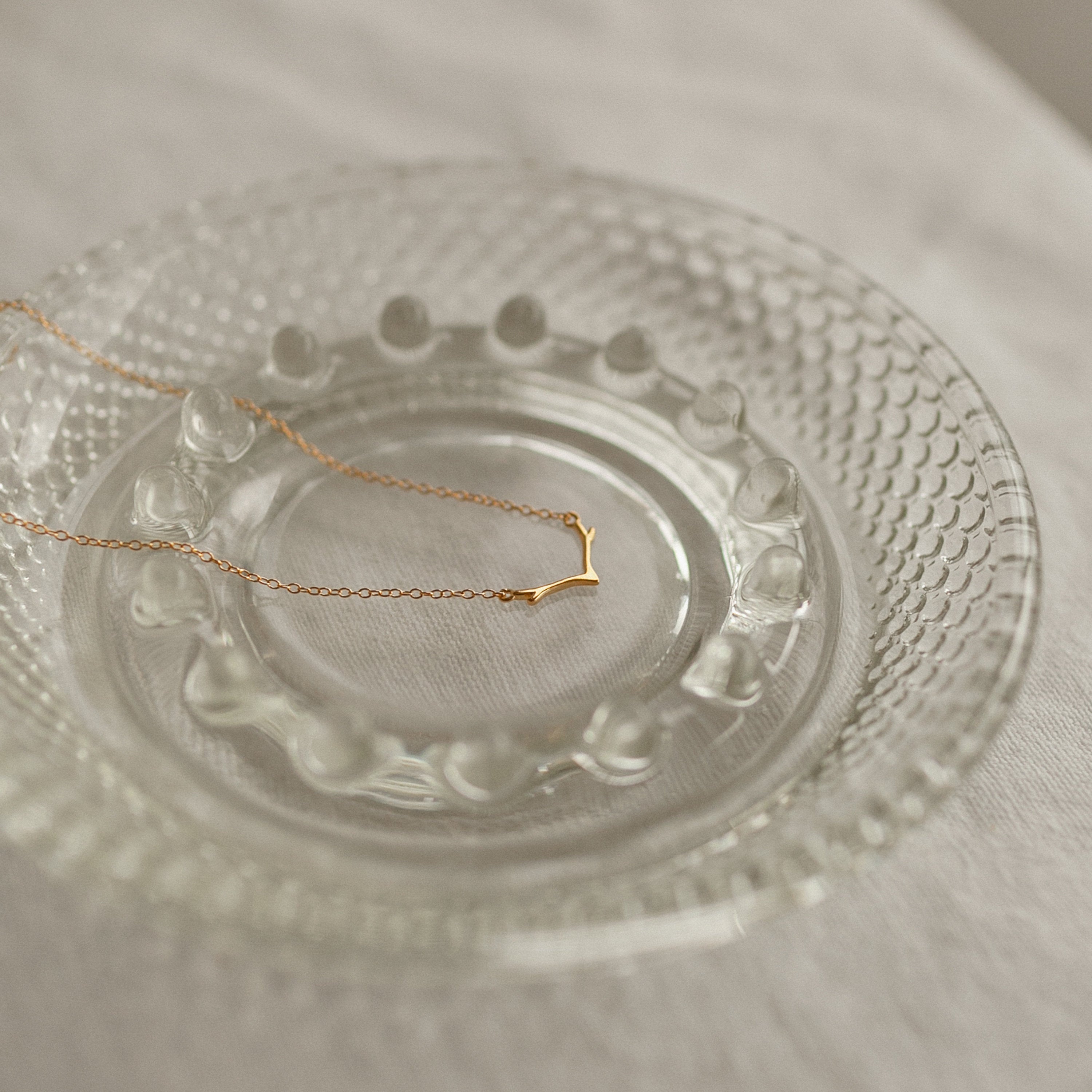 Embrace Festive Elegance with our Dainty Antler Necklace