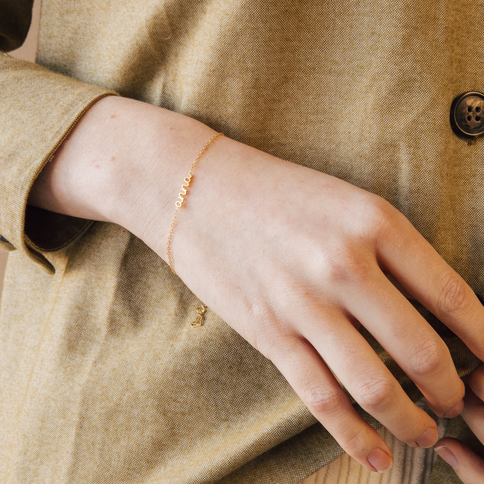 Personalized Elegance: Tiny Name Bracelet