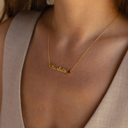 Mellow Name Heart Birthstone Necklace