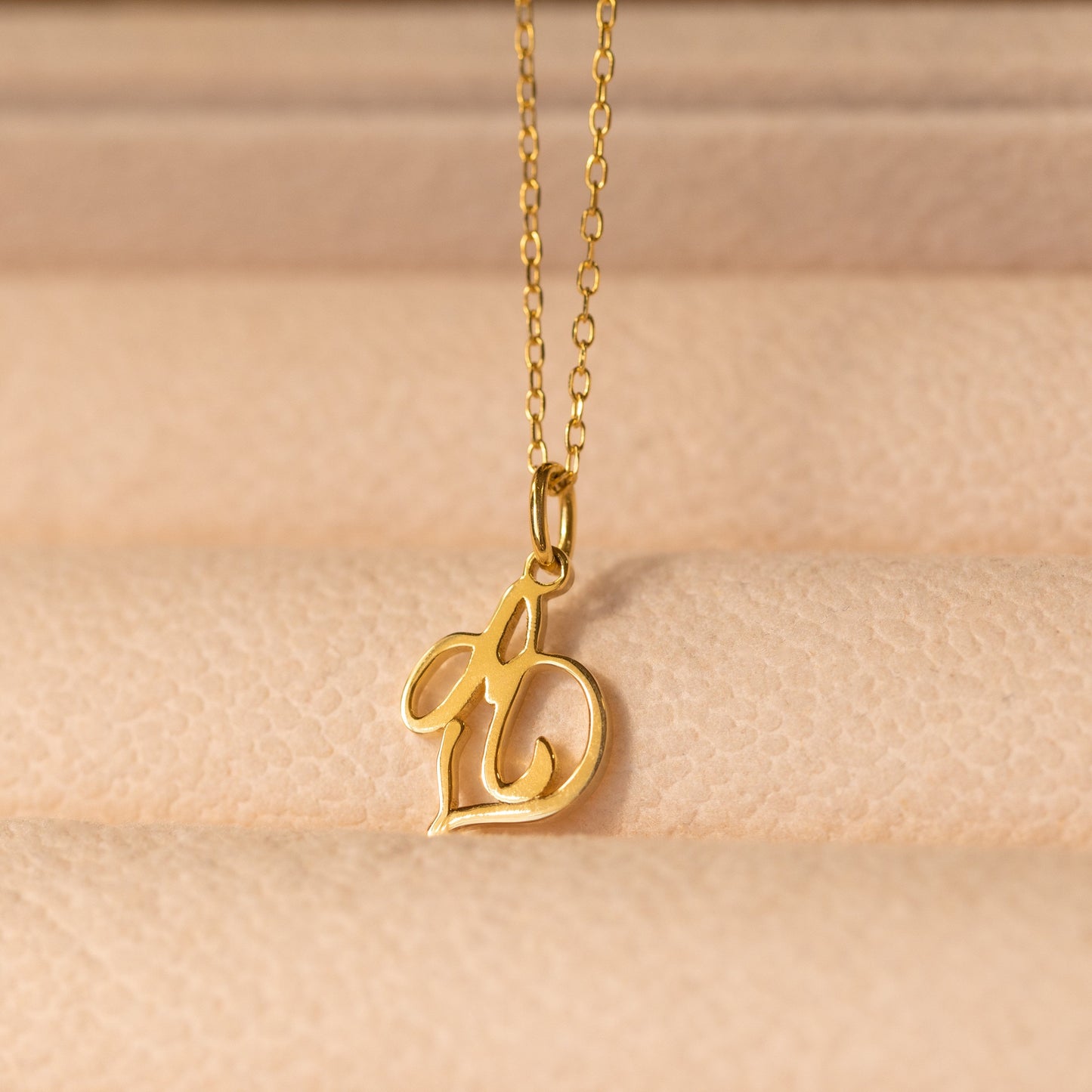 Initial Heart Necklace