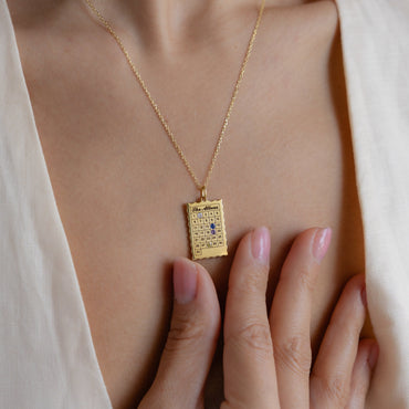 Cherished Memories: Calendar Birthstone Charm Necklace