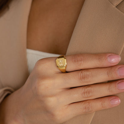Carry Your Lucky Charm Everywhere with the Lucky Number Signet Ring