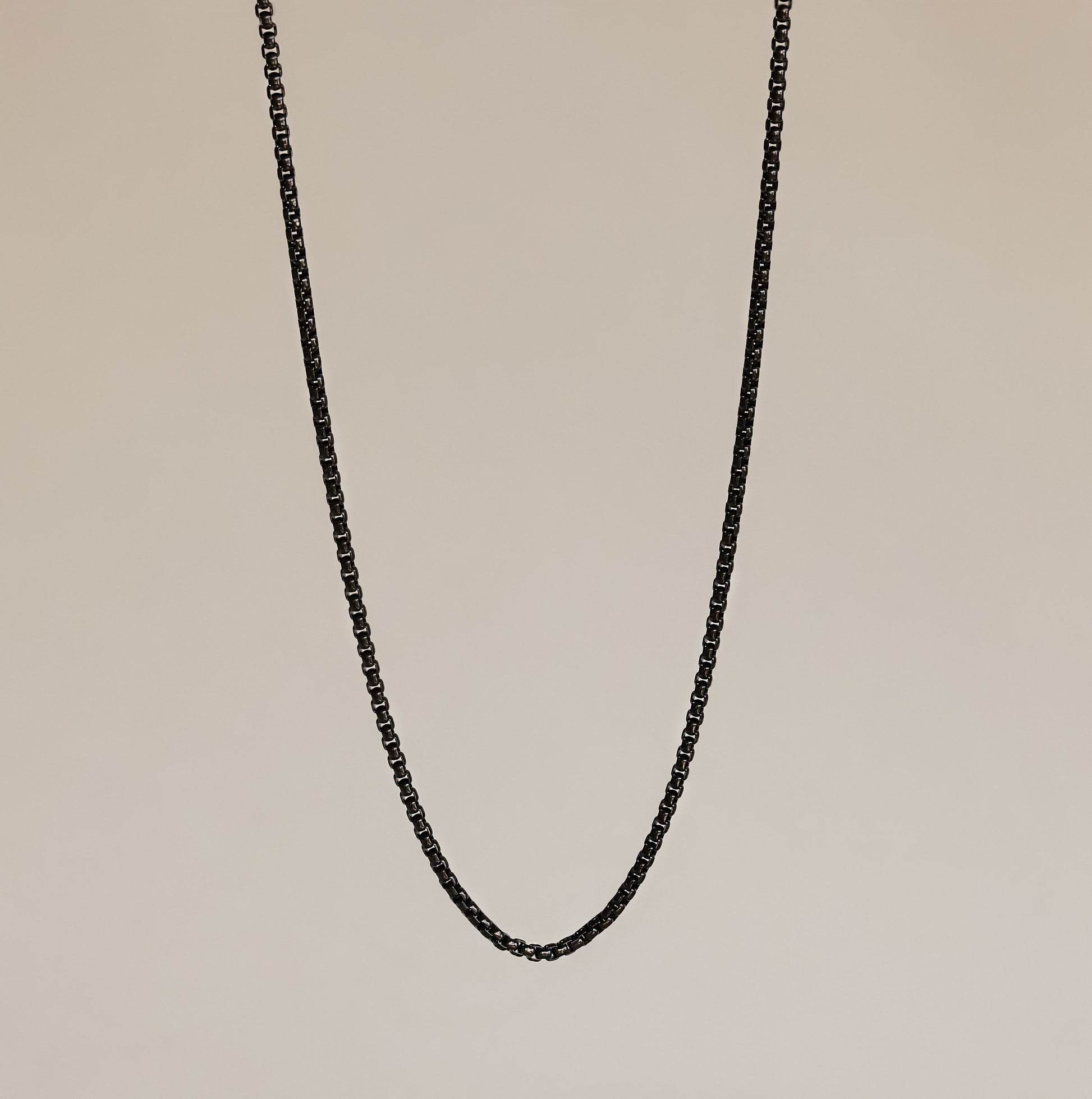Men's Black Rolo Chain