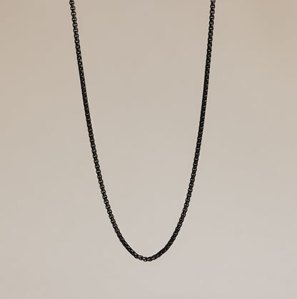 Men's Black Rolo Chain