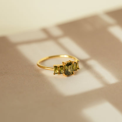 Vintage Charm: Art Deco Birthstone Ring
