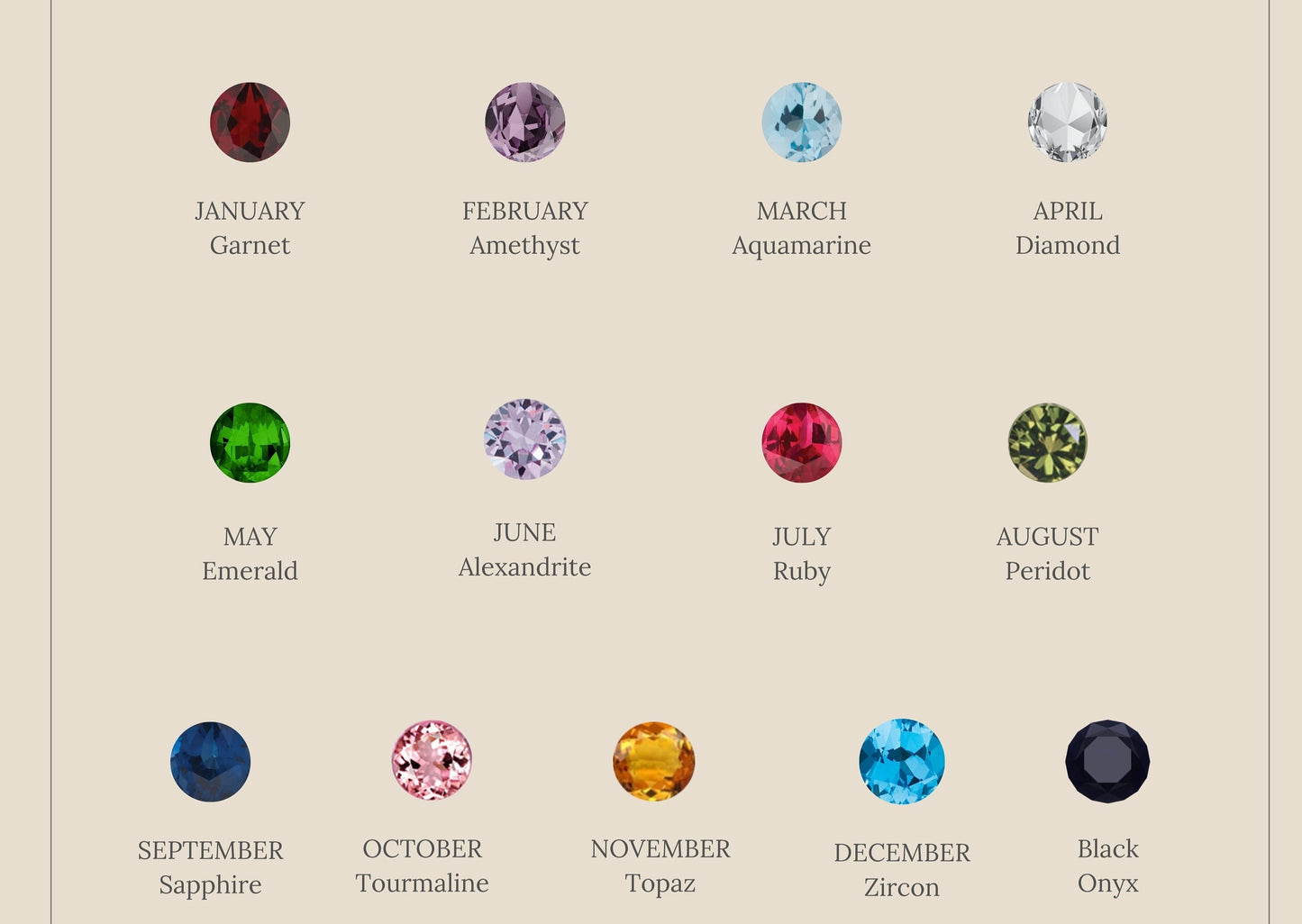 Eternity Tennis Birthstone Ring