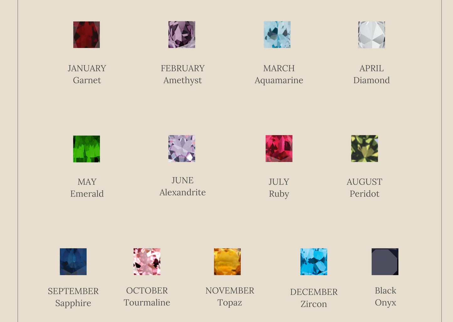Regal Radiance: The Pave Princess Birthstone Ring 18K Gold