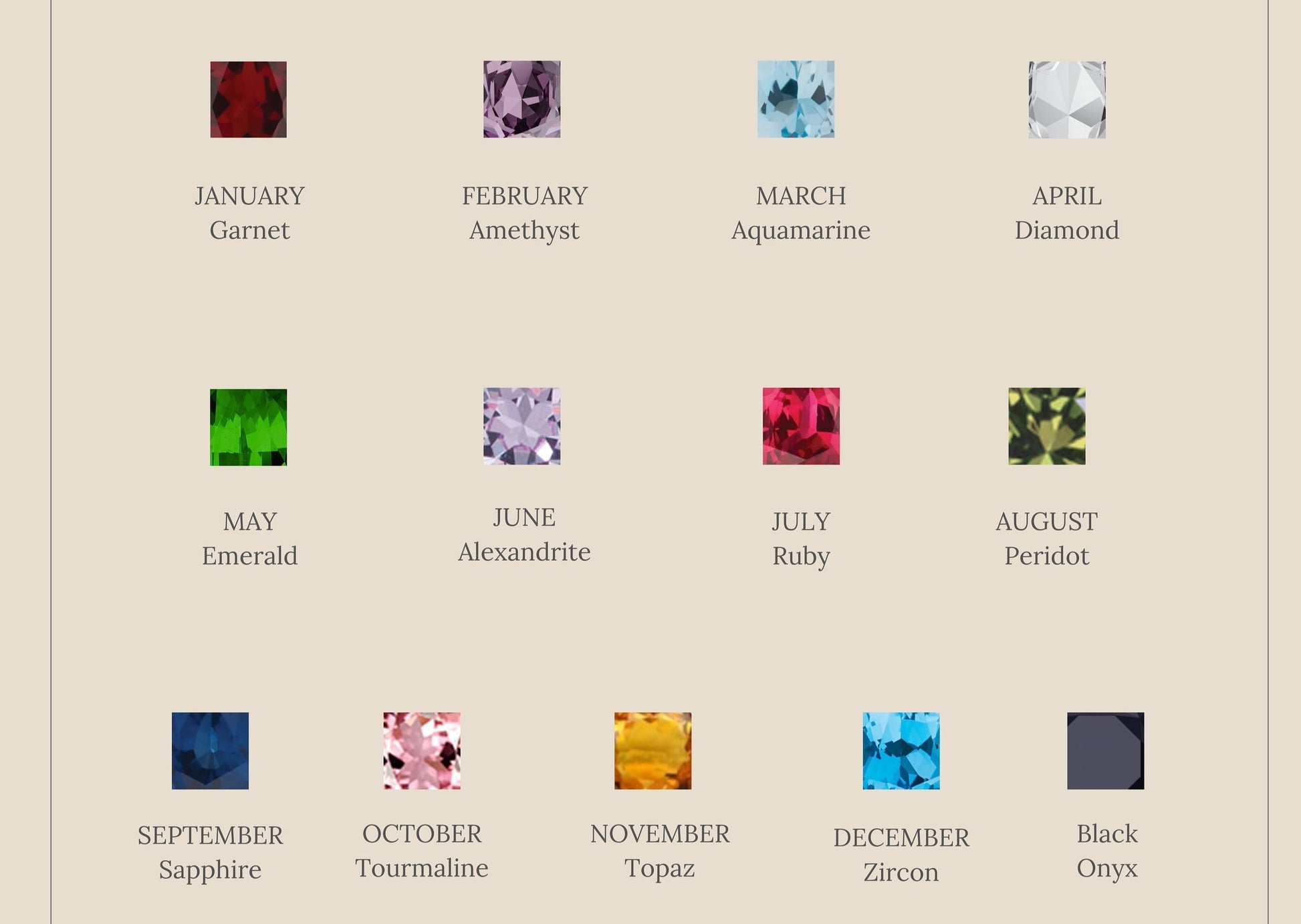 Regal Radiance: The Pave Princess Birthstone Ring 18K Gold