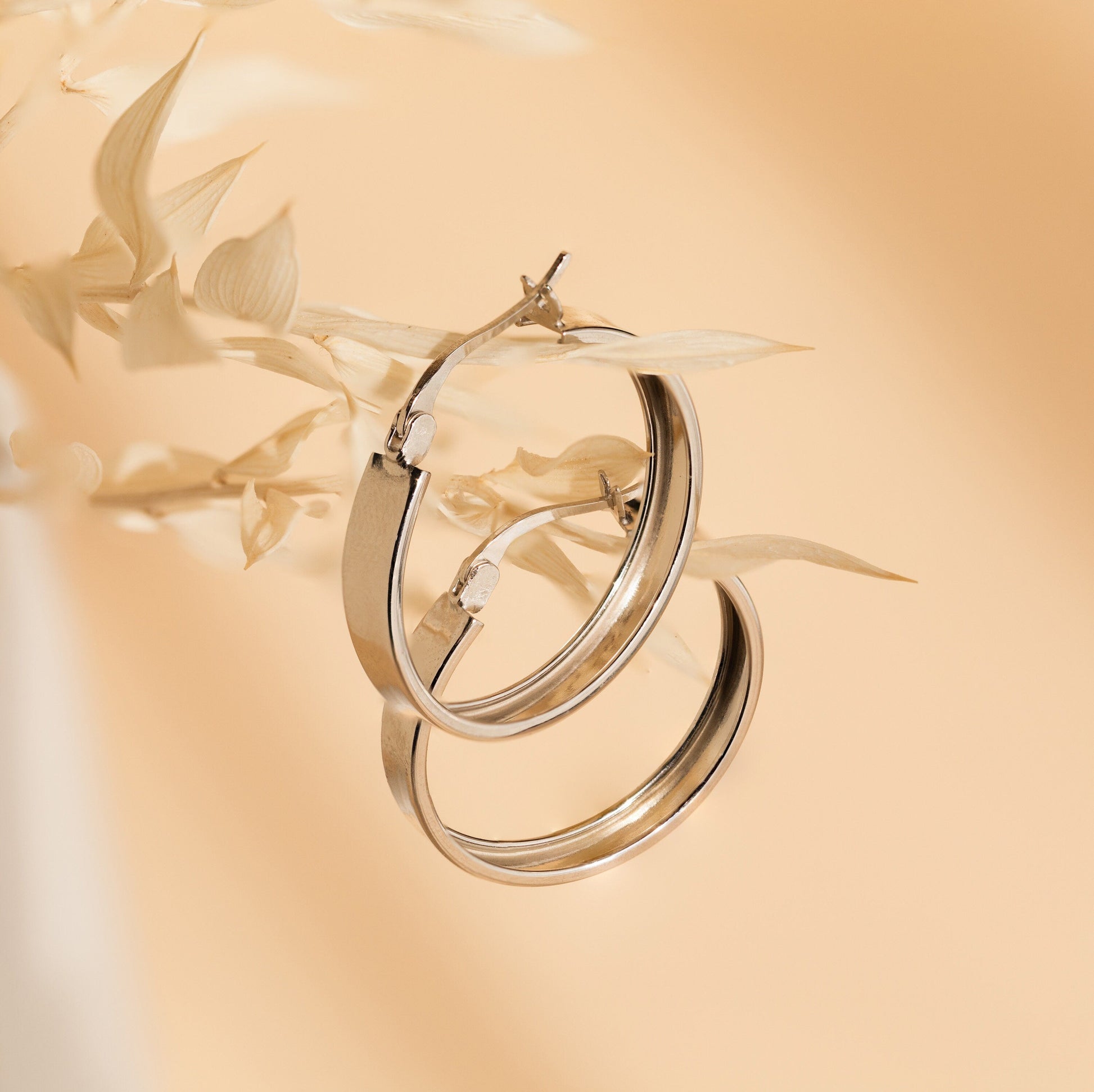Thick Hoops Sterling Silver