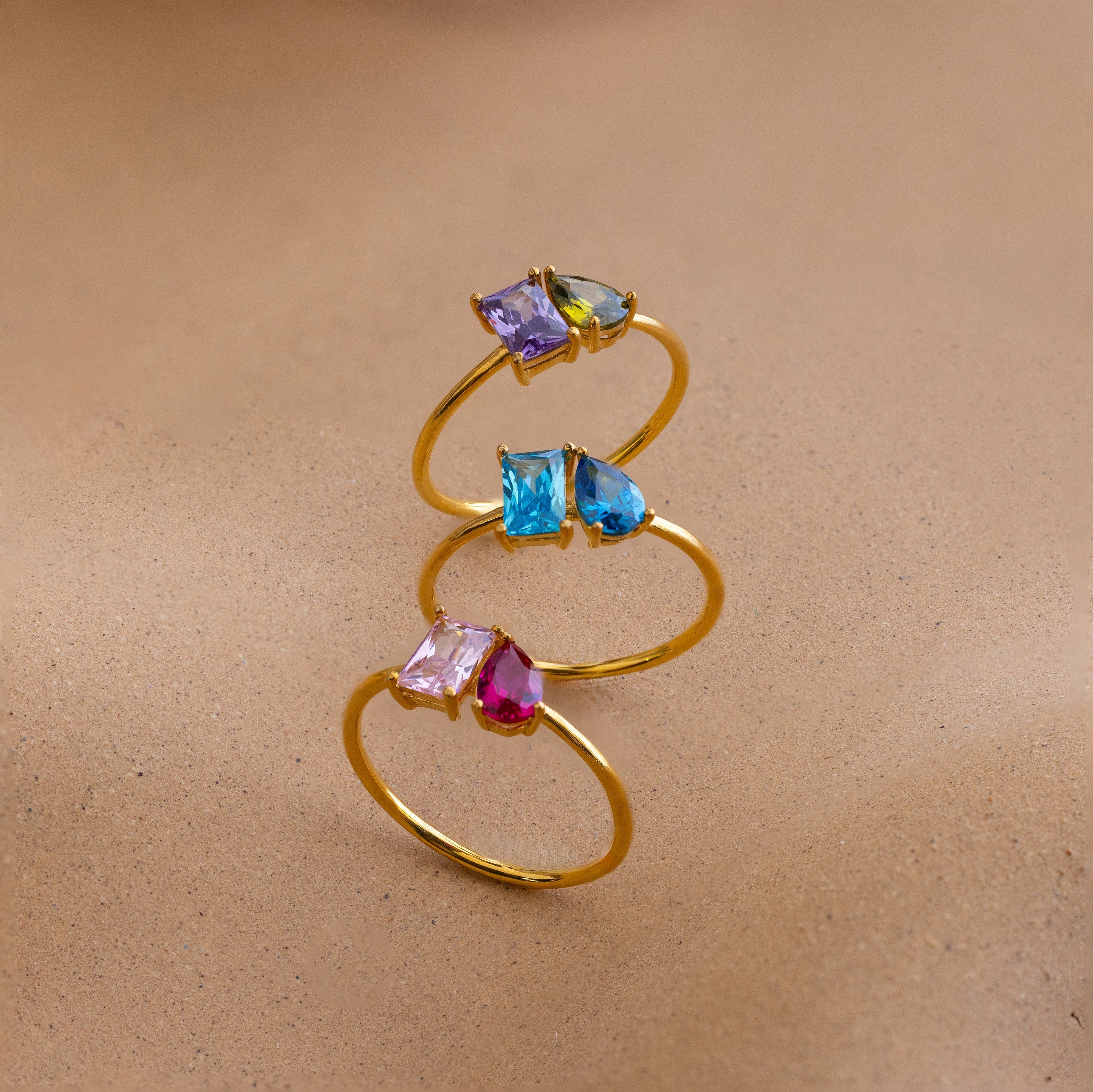 Timeless Elegance: The Toi et Moi Birthstone Ring Sterling Silver