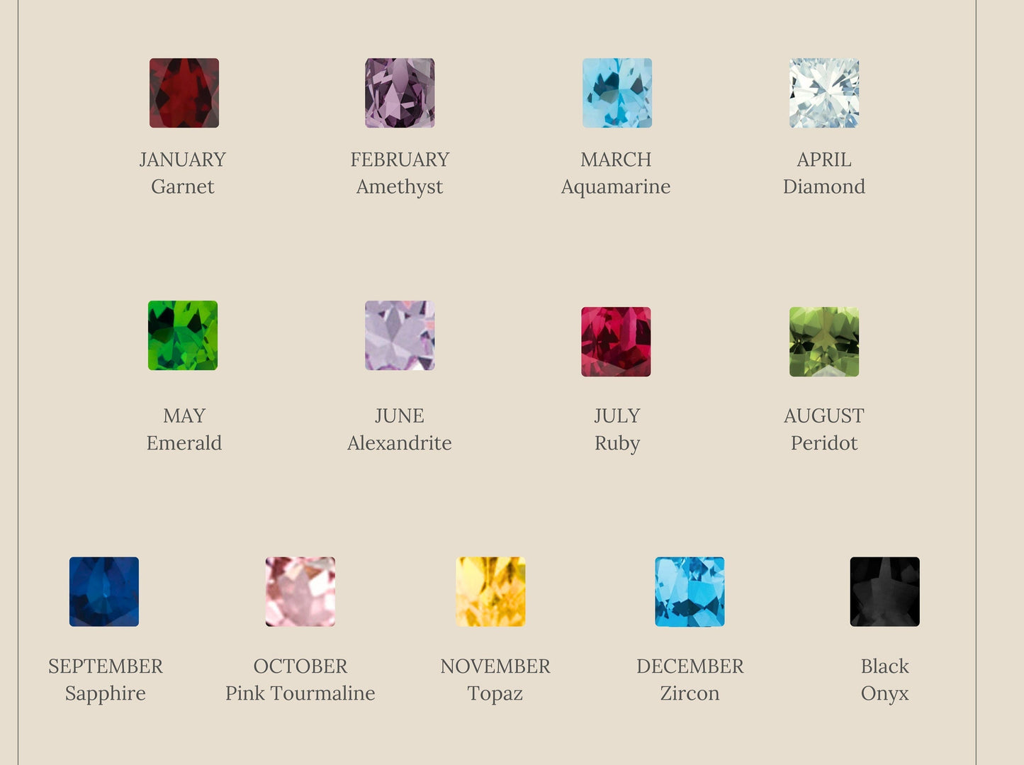 Birthstone Inlay Band