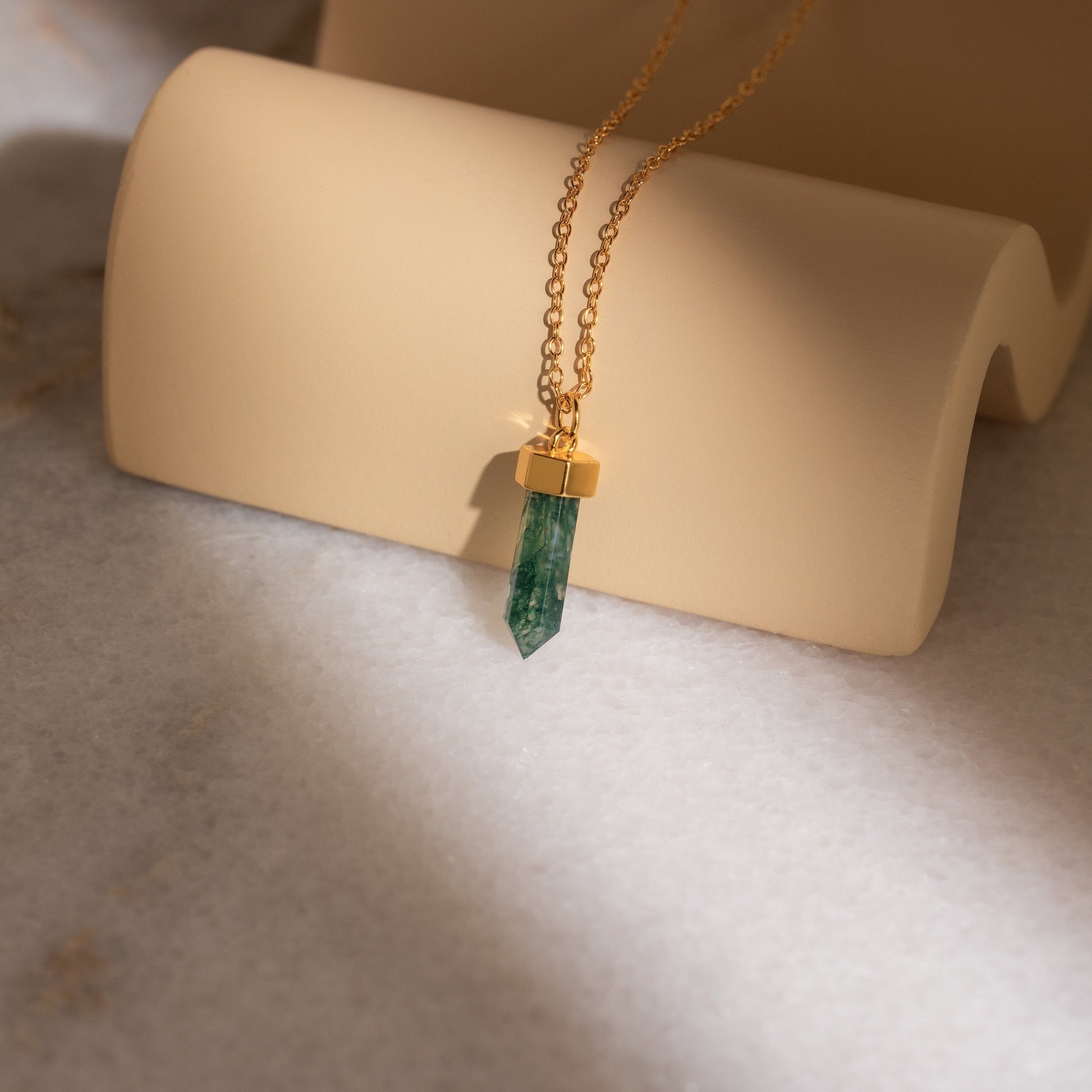 Harness the Power of the Universe with Crystal Quartz Necklaces 18K Gold Agate Quartz
