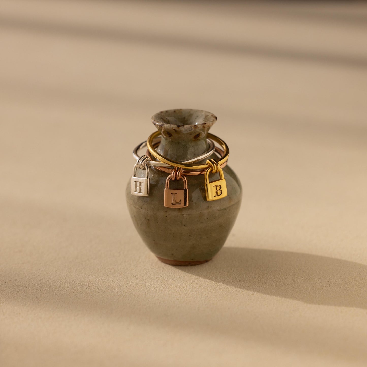 Initial Padlock Ring