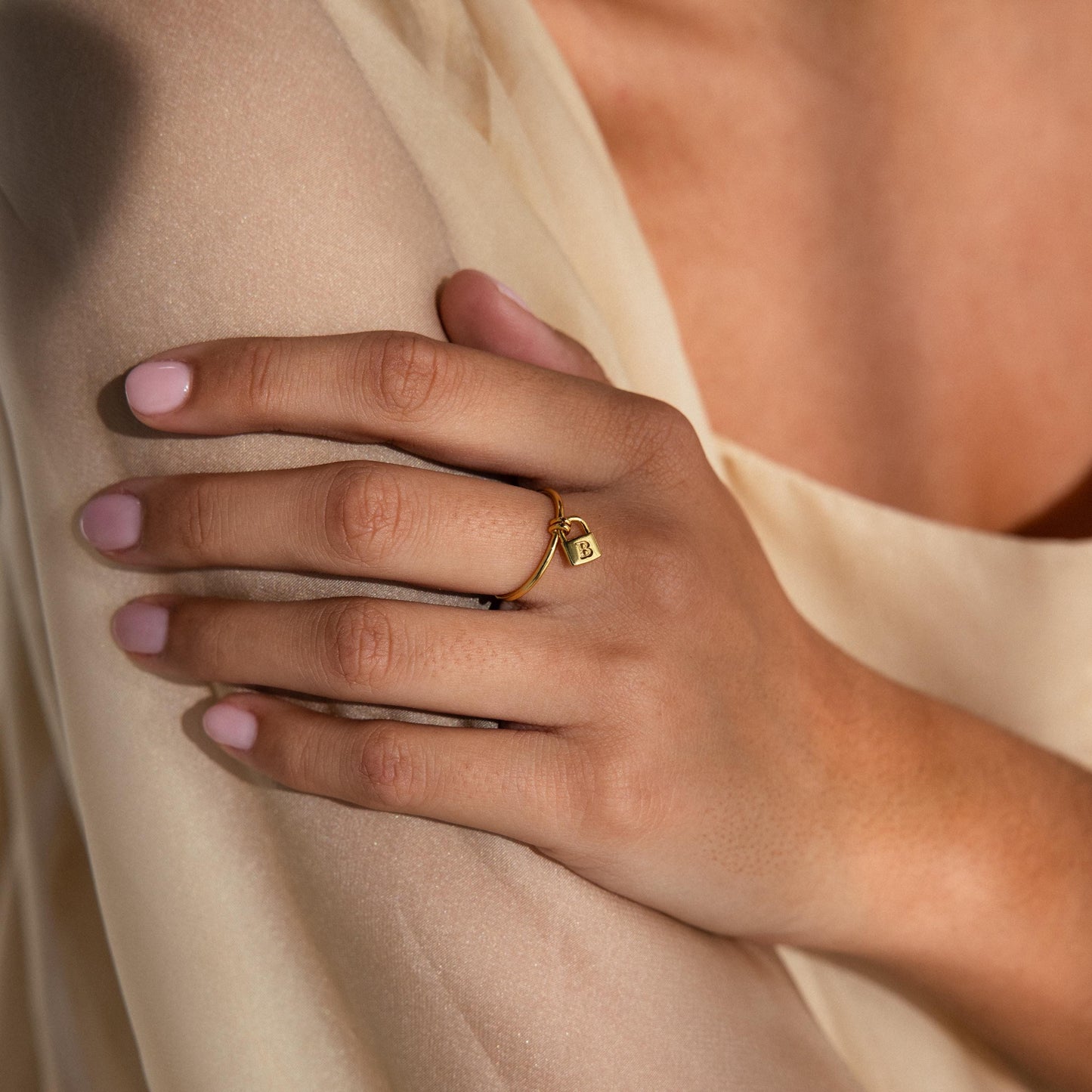 Initial Padlock Ring