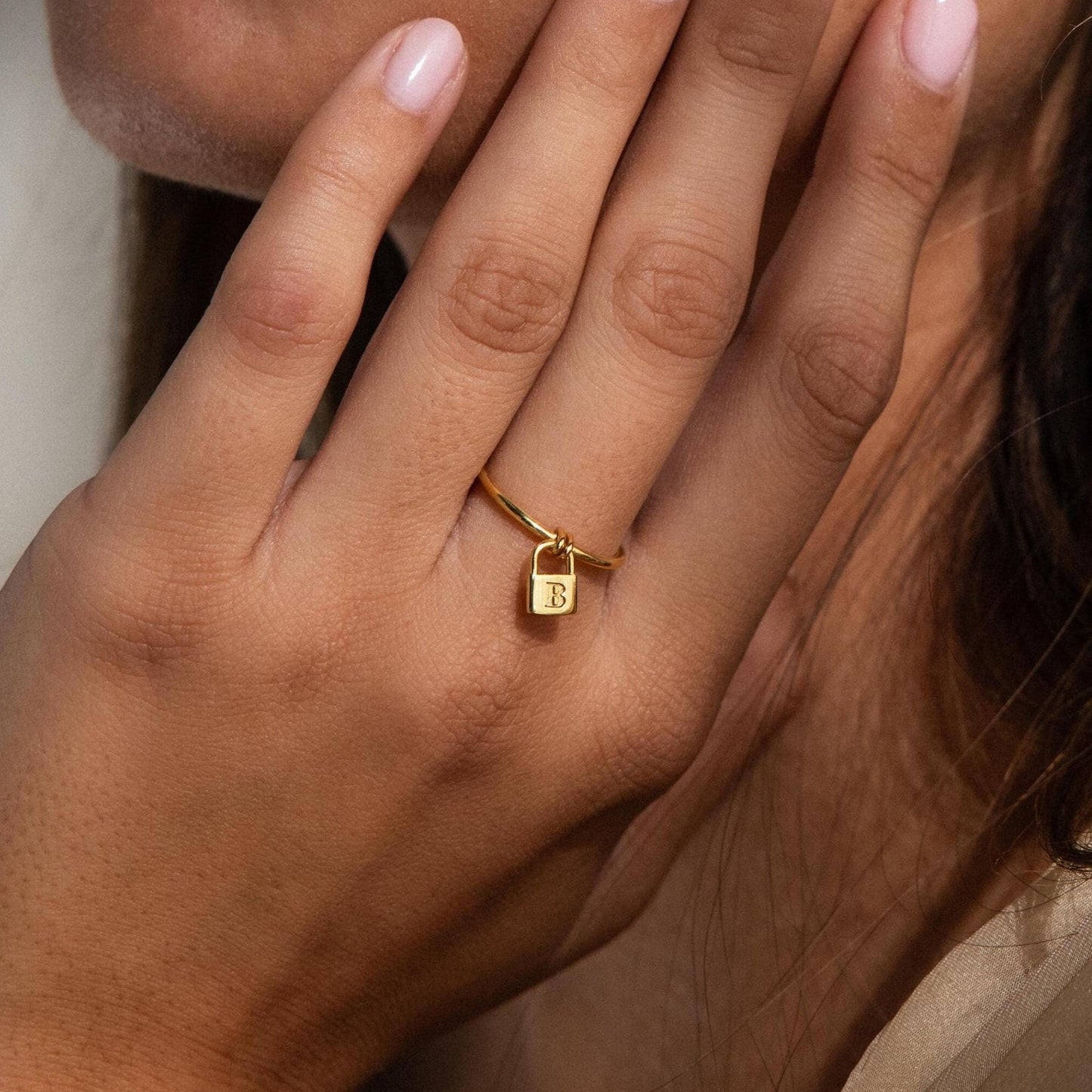 Initial Padlock Ring