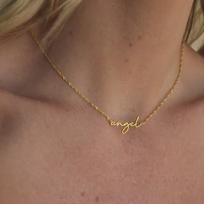 Tiny Summer Name Necklace