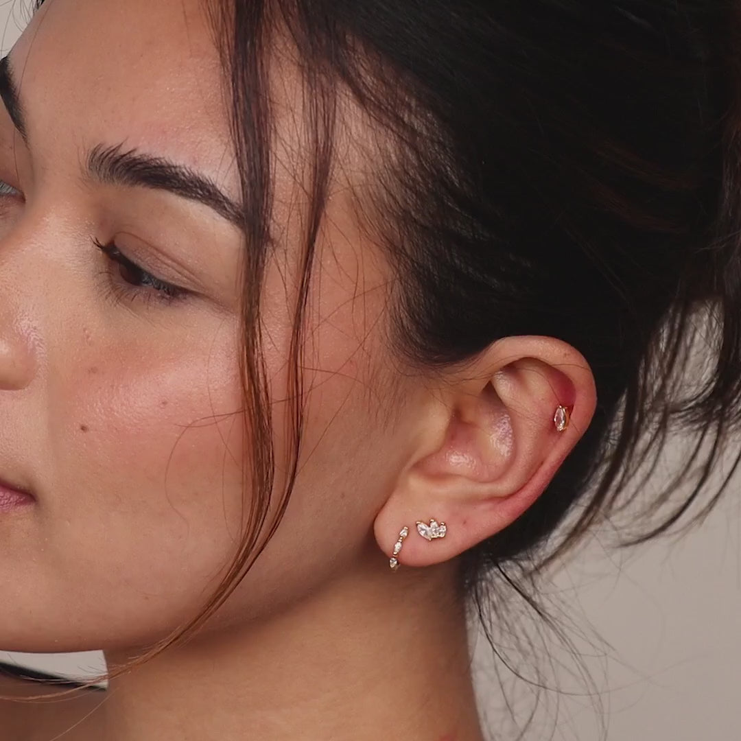 Marquise Diamond Earrings Set video