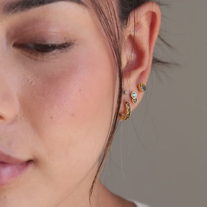 Serenity Duo Birthstone Studs