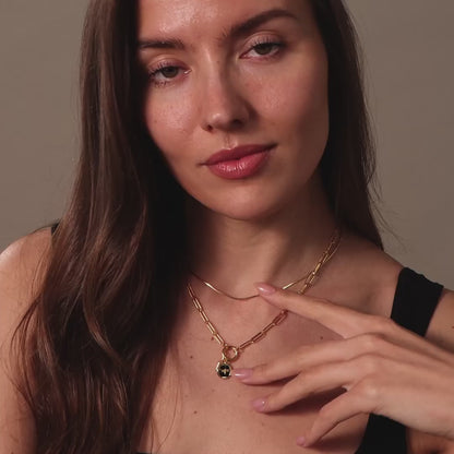 Honeybee Onyx Charm