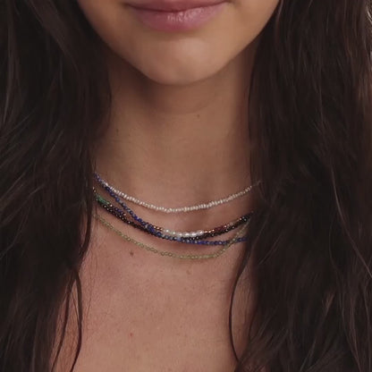 Tranquil Light Green Beaded Necklace