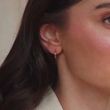 Mini Hammered Hoops