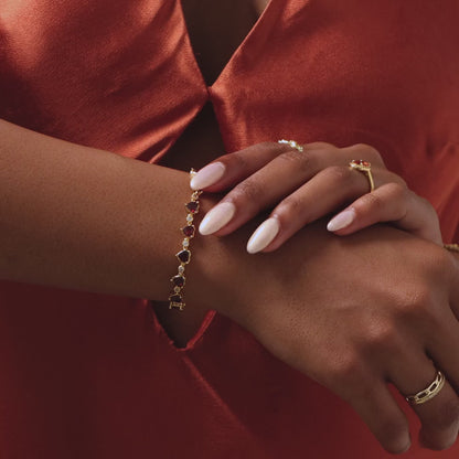 Aura Red Heart Bracelet