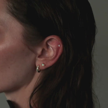 Opal Heart Flat Back Studs Video