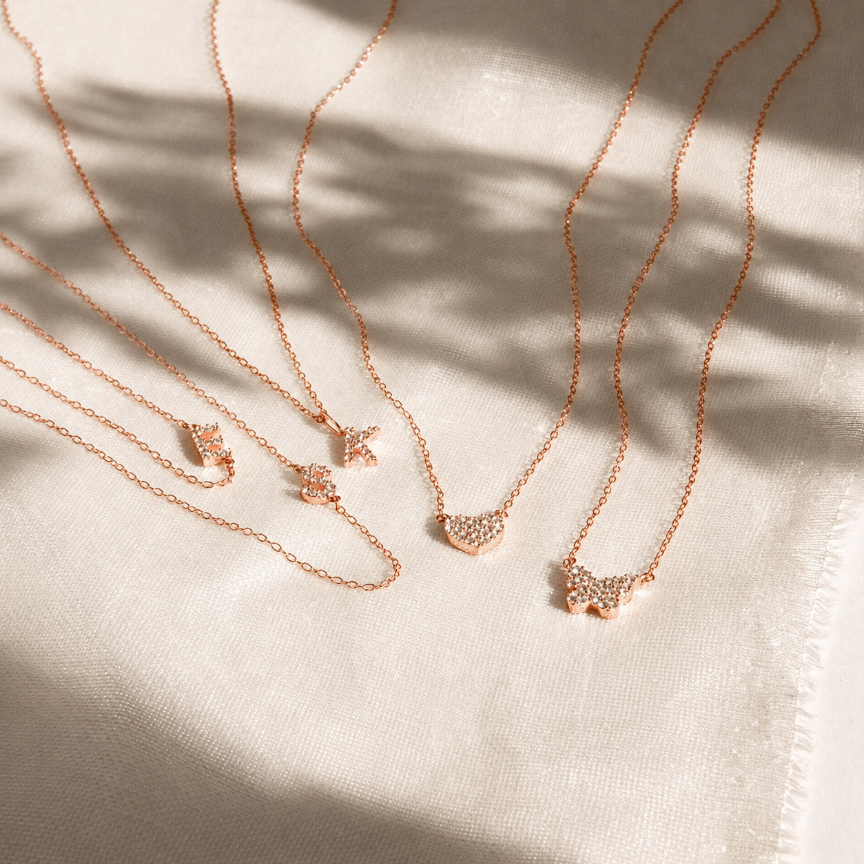 Pave Initial Necklace