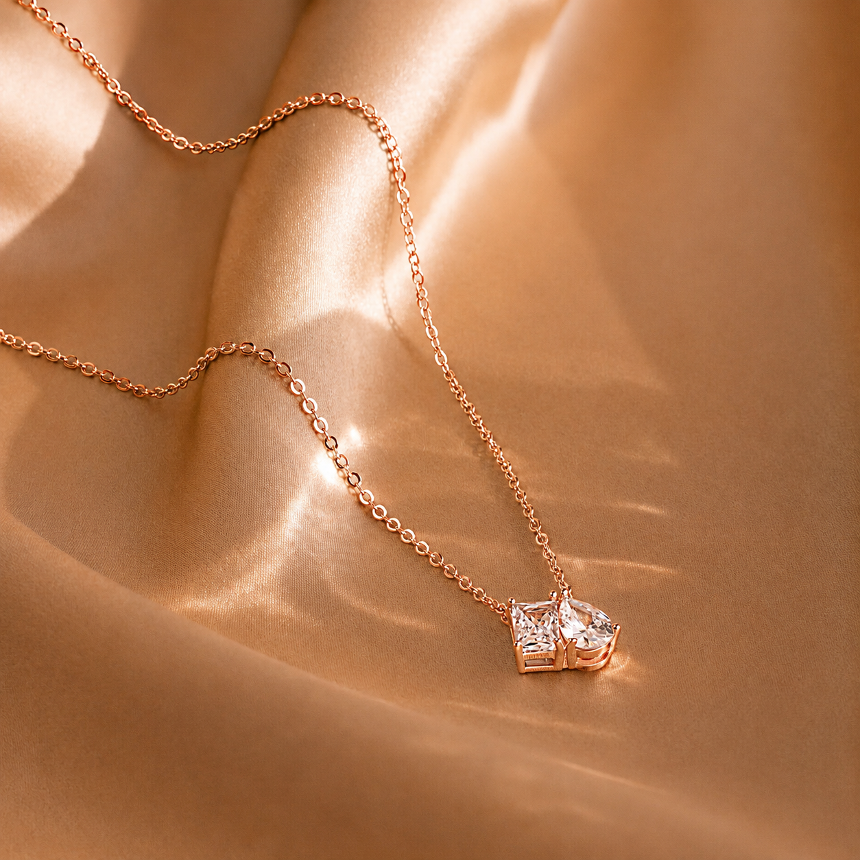 Toi et Moi Diamond Necklace
