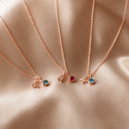 Zodiac Birthstone Necklace