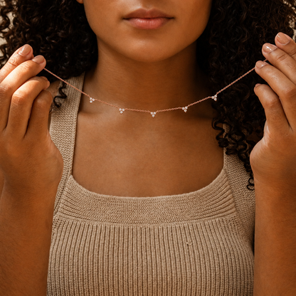 Hana Diamond Station Necklace
