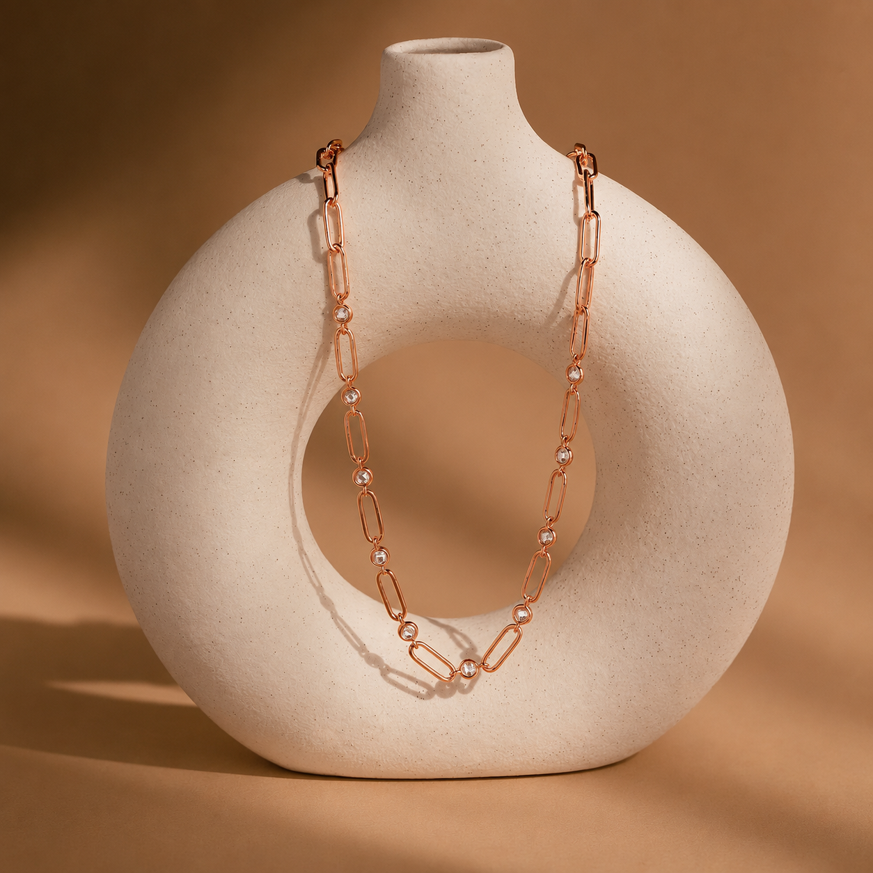 Diamond Paperclip Necklace