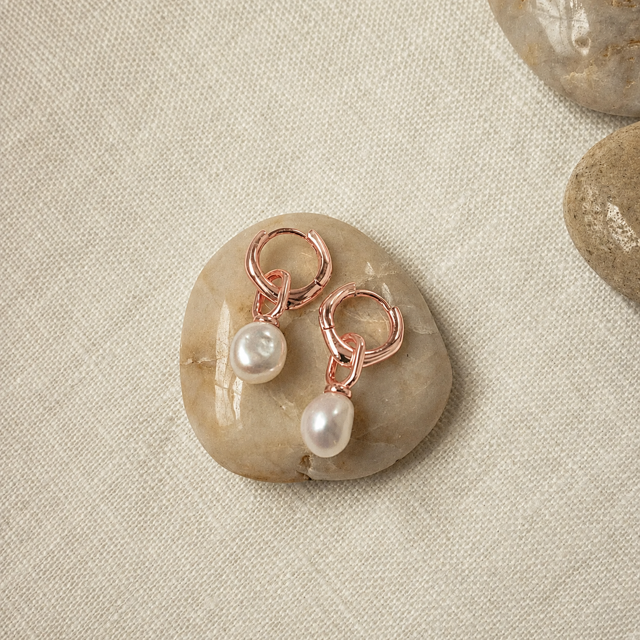 Hazel Pearl Hoops