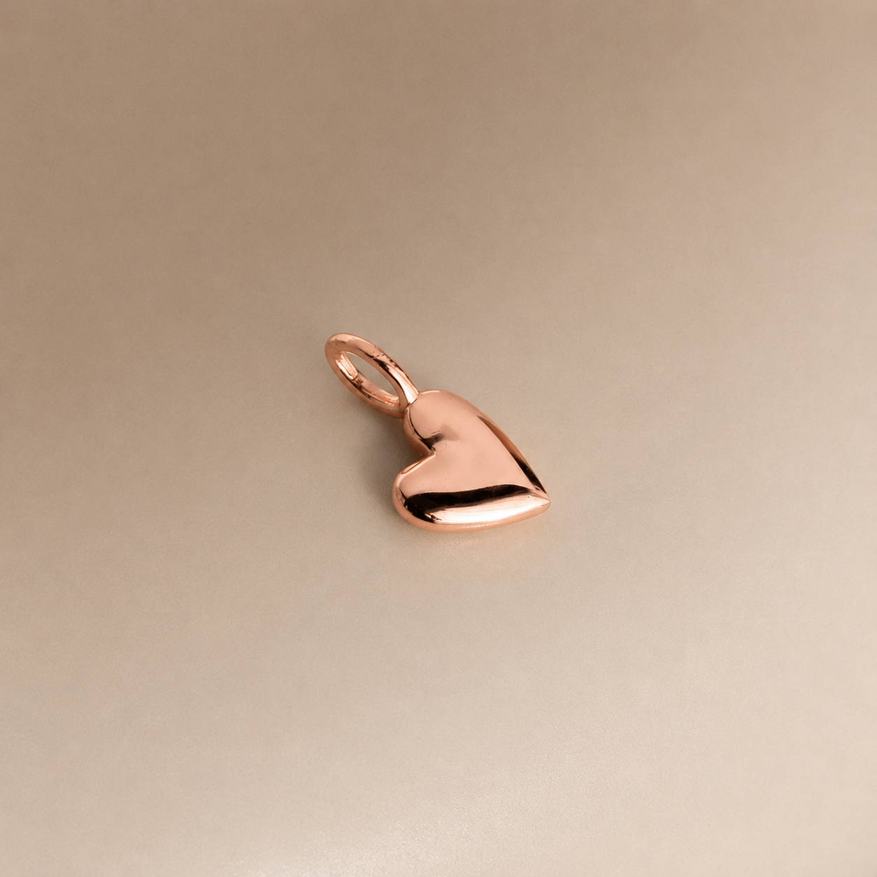 Luxe Puff Heart Charm