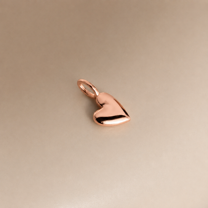 Luxe Puff Heart Charm