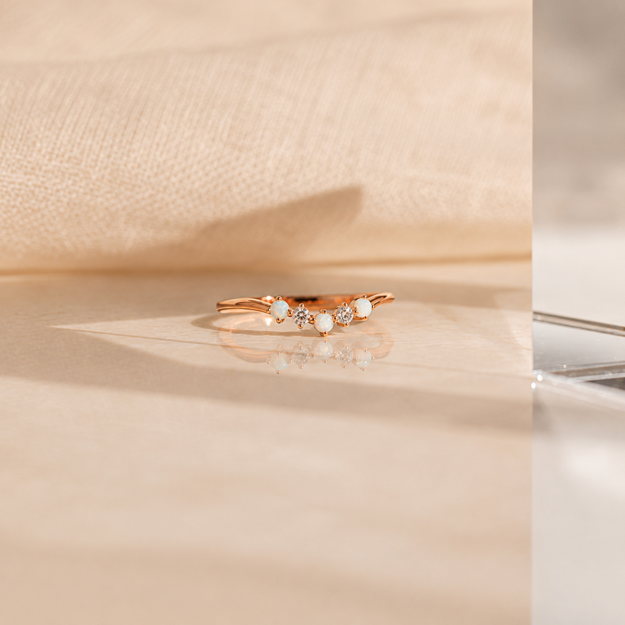Layla Opal and Diamond Ring