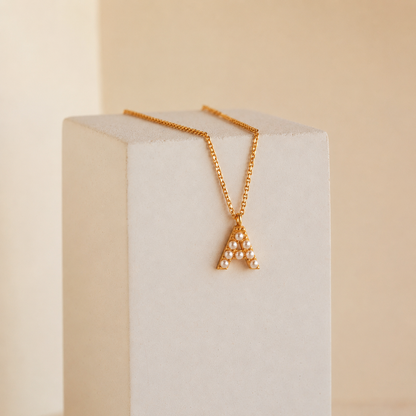 Pearl Letter Necklace