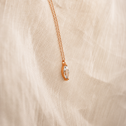 Elegant Romance: Athens Marquise Diamond Necklace