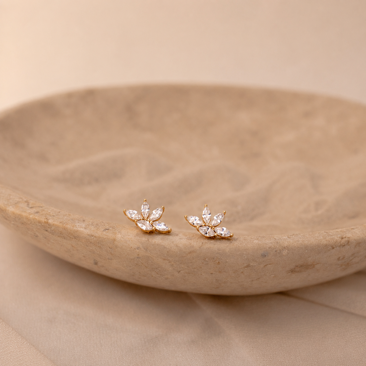 Marquise Diamond Studs