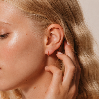 Pave Cartilage Mini Huggies