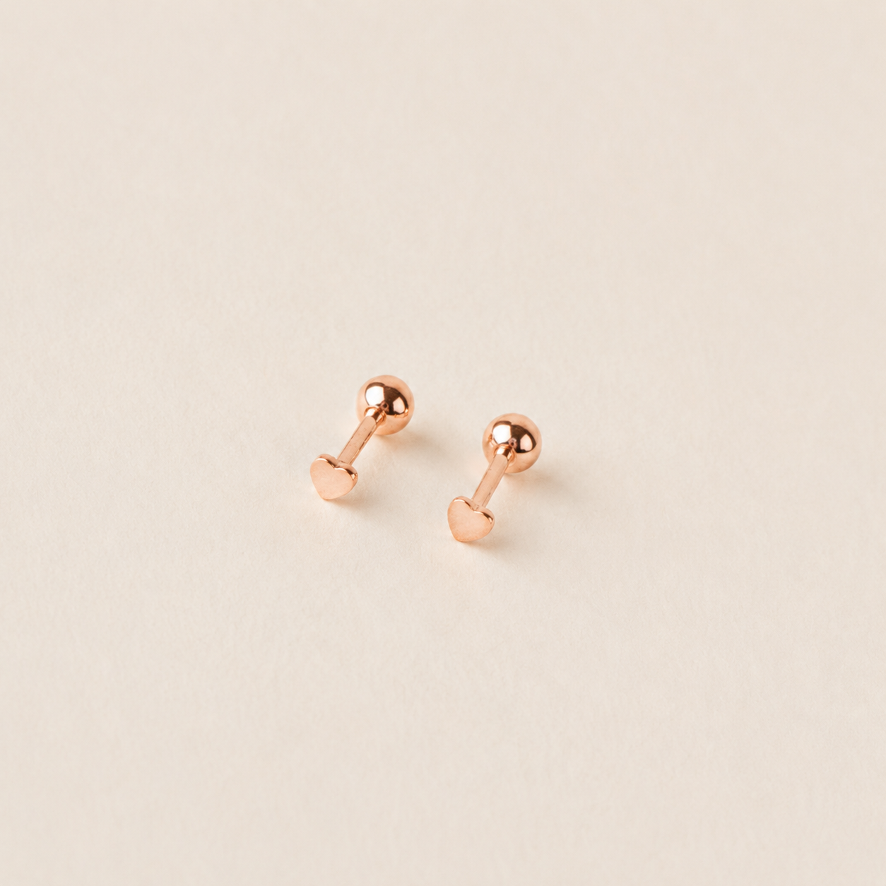 Tiny Heart Studs