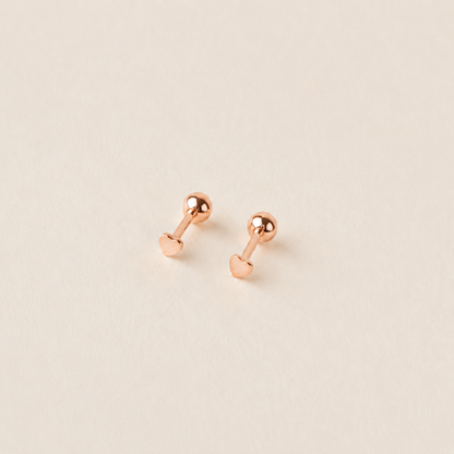 Tiny Heart Studs