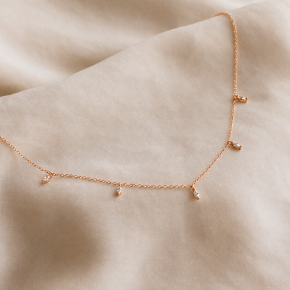 Marquise Station Necklace