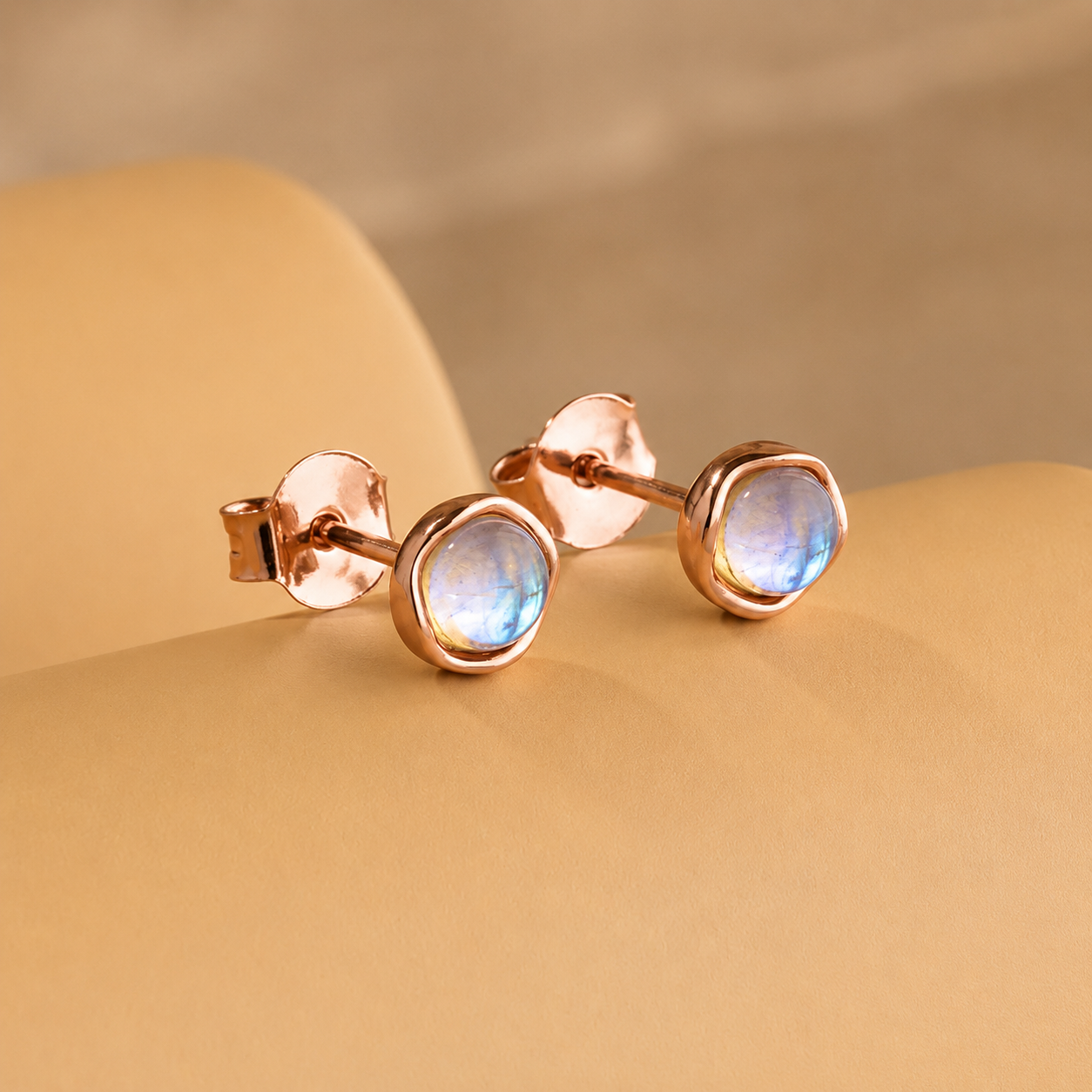 Moonstone Studs