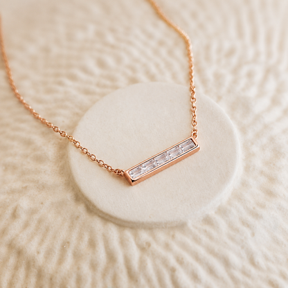 Diamond Bar Necklace