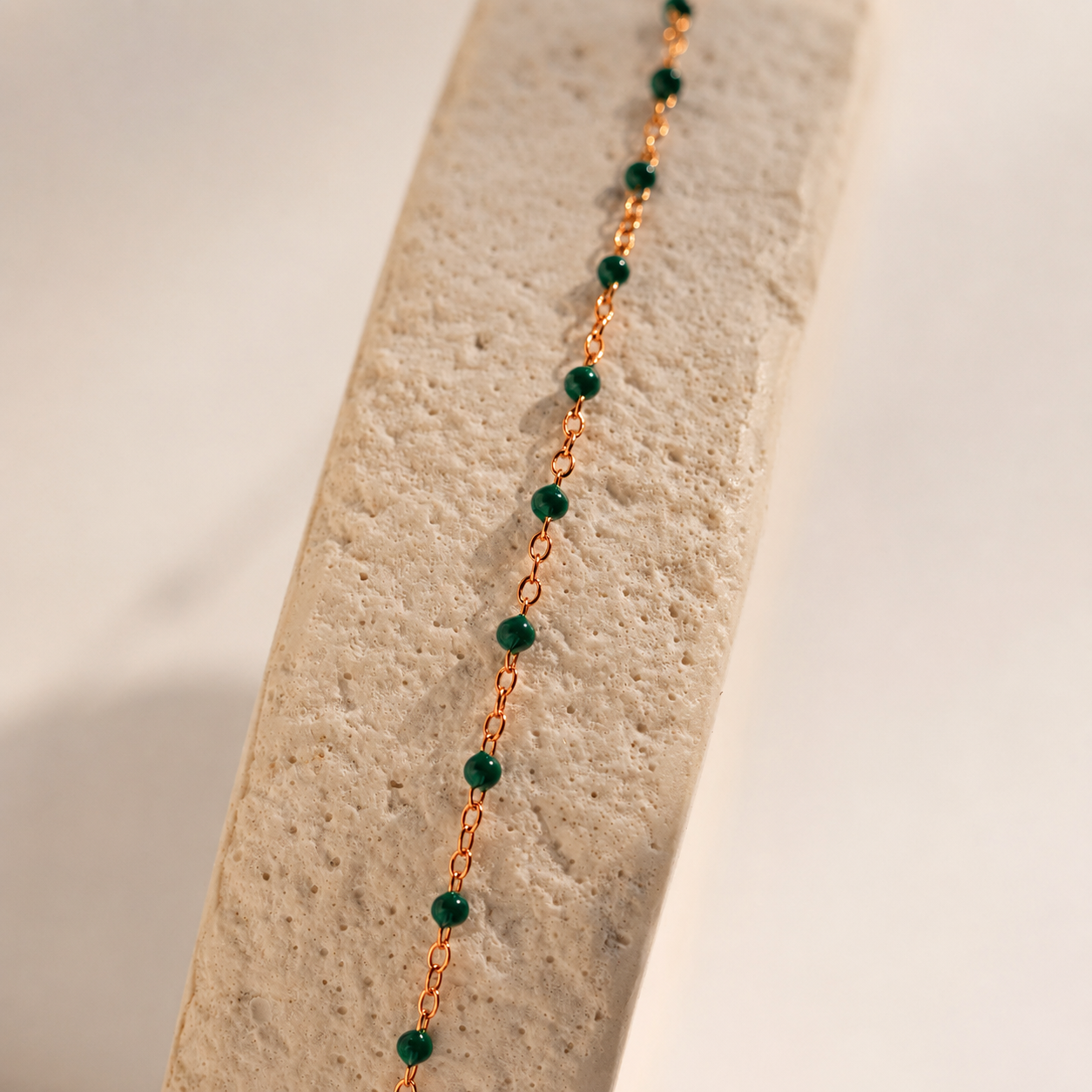 Emerald Station Necklace