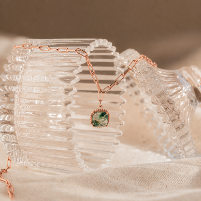 Handmade Agate Pendant Necklace