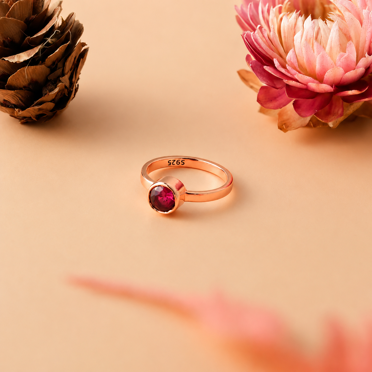 Birthstone Signet Ring